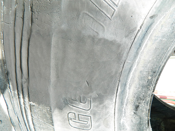 vulcanization repair to 6-inch tire puncture